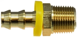 Hose Barb Brass Fittings - Push On Male Adapter