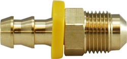 Hose Barb Brass Fittings - Push On Male SAE Flare
