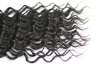 18" human hair track extensions- Deep Wave