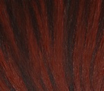 Hair Extension Sample Darkest Brown- Bright Red Copper MIX