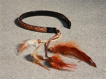 Feather and bead Headband