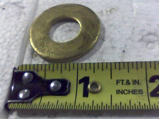 019501000 Bad Boy Mowers Part - 019-5010-00 - .565x1.25x.095 Washer Brass