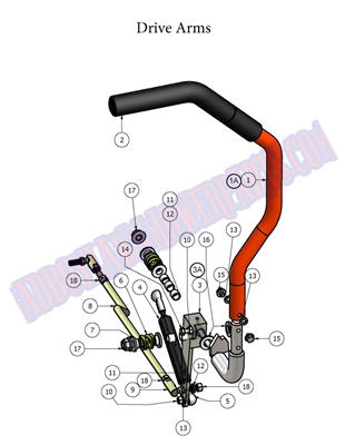 07AOSDRVARM Bad Boy Mowers Part - 2007 AOS DRIVE ARM