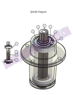 07AOSSPINDLE Bad Boy Mowers Part - 2007 AOS SPINDLE ASSEMBLY