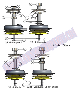 07PUPCS Bad Boy Mowers Part - 2007 PUP CLUTCH STACK