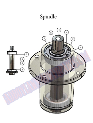 07PUPSA Bad Boy Mowers Part - 2007 PUP SPINDLE ASSEMBLY