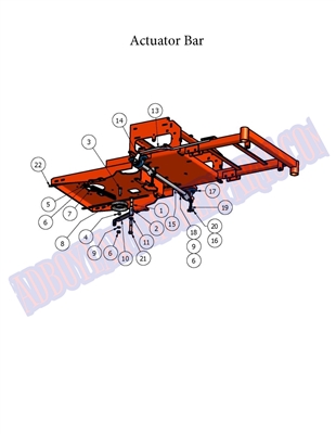 07ZTABA Bad Boy Mowers Part - 2007 ZT ACTUATOR BAR