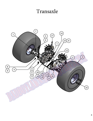 07ZTTA Bad Boy Mowers Part - 2007 ZT TRANSAXLE ASSEMBLY