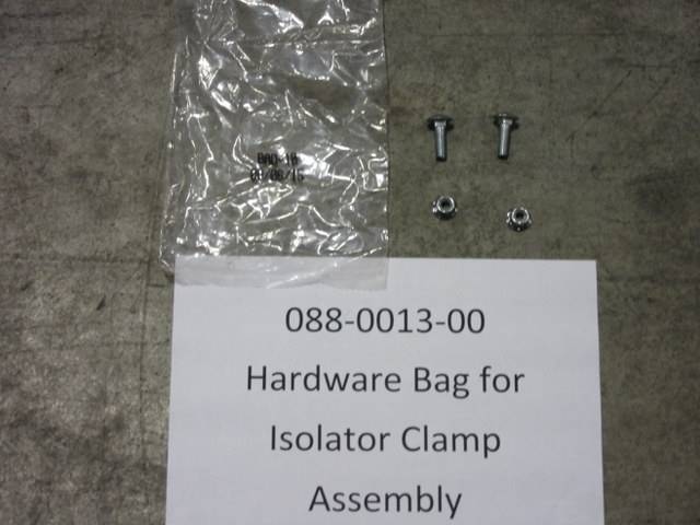 088001300 Bad Boy Mowers Part - 088-0013-00 - Hardware bag for Isolator Clamp Assembly  BAD 10