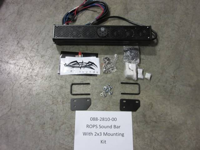 088281000 Bad Boy Mowers Part - 088-2810-00 - ROPS Sound Bar w/ 2x3 Clamps & Hardware