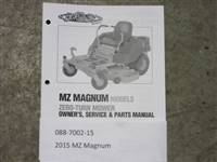 088700215 Bad Boy Mowers Part - 088-7002-15 - 2015 MZ Magnum Owner's Manual