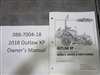 088700418 Bad Boy Mowers Part - 088-7004-18 - 2018 Outlaw XP Owner's Manual