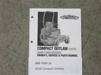 088700916 Bad Boy Mowers Part - 088-7009-16 - 2016 Compact Outlaw Owner's Manual