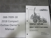 088700918 Bad Boy Mowers Part - 088-7009-18 - 2018 Compact Outlaw Owner's Manual