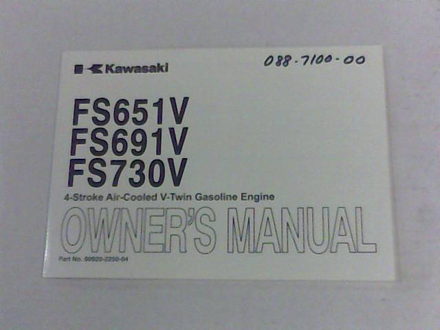 088710000 Bad Boy Mowers Part - 088-7100-00 - KAWASAKI-FS SERIES MOTOR MANUAL