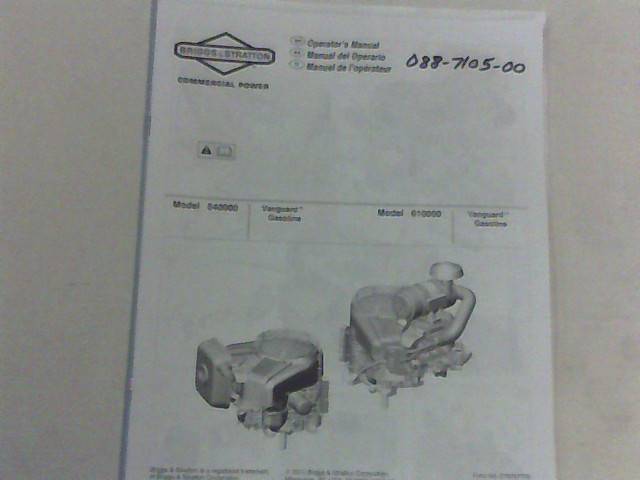 088710500 Bad Boy Mowers Part - 088-7105-00 - 36Briggs&Stratton Motor Manual