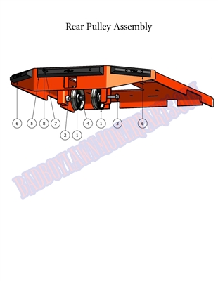 08AOSRPA Bad Boy Mowers Part - 2008 AOS REAR PULLEY ASSEMBLY