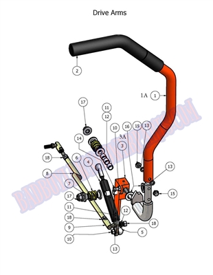 08PUPDAA Bad Boy Mowers Part - 2008 PUP & LIGHTNING DRIVE ARM