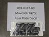 091033700 Bad Boy Mowers Part - 091-0337-00 - Maverick 747cc Rear Plate Decal