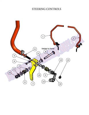 09ZTSAA Bad Boy Mowers Part 2009 ZT STEERING ARM