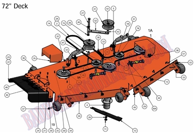 10AOSD72DK Bad Boy Mowers Part 2010 AOS DIESEL 72" DECK ASSEMBLY