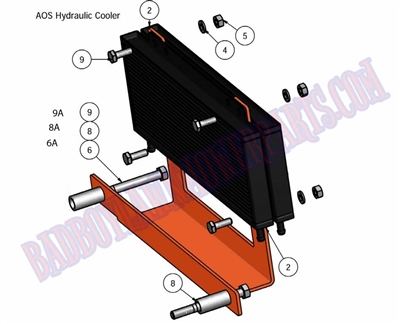 10AOSHYDRO Bad Boy Mowers Part 2010 AOS  HYDRAULIC COOLER