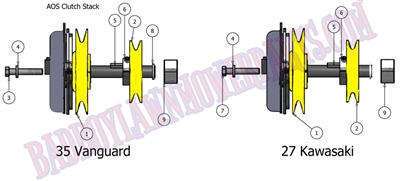 10AOSPTO Bad Boy Mowers Part 2010 AOS PTO CLUTCH STACK