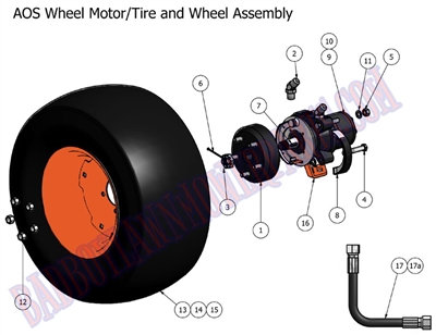 10AOSWMA Bad Boy Mowers Part 2010 AOS WHEEL MOTOR