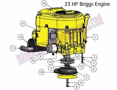 10CZTENG Bad Boy Mowers Part 2010 CZT ENGINE 23HP BRIGGS