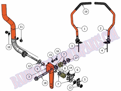 10MZDAA Bad Boy Mowers Part 2010 MZ DRIVE ARM