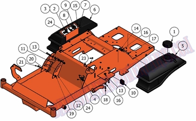 10MZFTA Bad Boy Mowers Part 2010 MZ FUEL TANK & FRAME