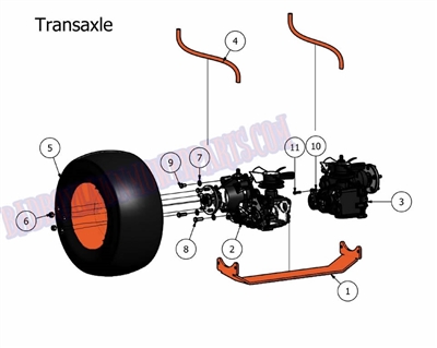 10OLTRAN Bad Boy Mowers Part 2010 OUTLAW TRANSAXLE