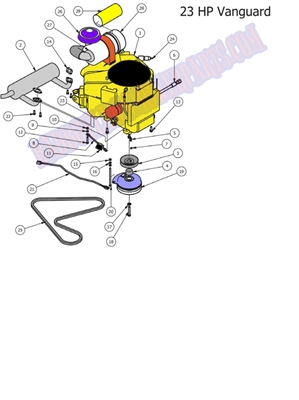 13CZT23HPBSV Bad Boy Mowers Part BAD BOY CZT 23HP BRIGGS VANGUARD