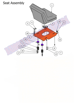 13MAGSEAT Bad Boy Mowers Part 2013 MAGNUM SEAT ASSEMBLY