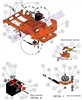 13MZBTFRM Bad Boy Mowers Part 2013 MZ BATTERY & FRAME ASSEMBLY