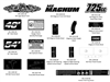 15MZMAGDECAL Bad Boy Mowers Part 2015 MZ MAGNUM DECALS