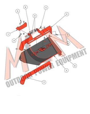 16MZMAG42CHUTASS Bad Boy Mowers Part 2016 42 MZ & 48 & 54 MZ MAGNUM - CHUTE ASSEMBLY