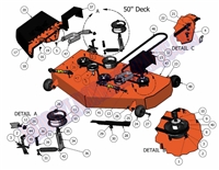 2011CZT50DK Bad Boy Mowers Part 2011 CZT 50" DECK ASSEMBLY