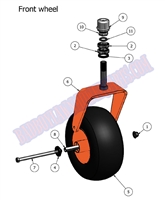 2011CZTFRTWHL Bad Boy Mowers Part 2011 CZT FRONT WHEEL ASSEMBLY