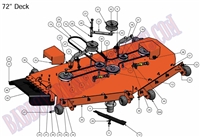 2011D72DK Bad Boy Mowers Part 2011 DIESEL 72" DECK ASSEMBLY