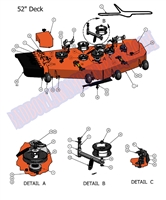 2011LP52DK Bad Boy Mowers Part 2011 LIGHTNING & PUP 52 DECK ASSEMBLY