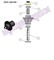 2011LPDKSPND Bad Boy Mowers Part 2011 LIGHTNING & PUP DECK SPINDLE ASSEMBLY