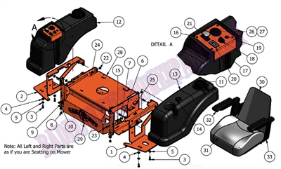 2011LPOPPLT Bad Boy Mowers Part 2011 LIGHTNING & PUP OPERATOR PLATFORM