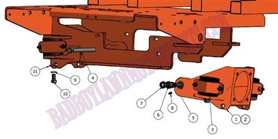 2011LPRSUSP Bad Boy Mowers Part 2011 LIGHTNING & PUP REAR SUSPENSION ASSEMBLY