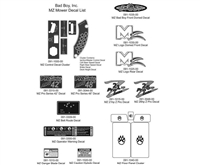 2011MZDECAL Bad Boy Mowers Part 2011 MZ DECALS