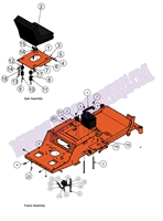 2011MZFRM Bad Boy Mowers Part 2011 MZ FRAME ASSEMBLY