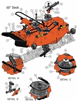 2011ZT50DK Bad Boy Mowers Part 2011 ZT 50" DECK ASSEMBLY