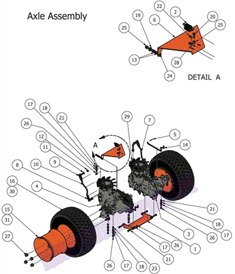 2012MZTRNAXL Bad Boy Mowers Part 2012 MZ TRANSAXLE