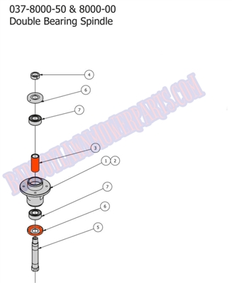 2012OLSPND Bad Boy Mowers Part 2012 OUTLAW SPINDLE ASSEMBLY