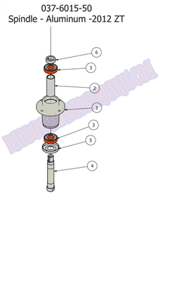 2012ZTSPND Bad Boy Mowers Part 2012 ZT SPINDLE ASSEMBLY